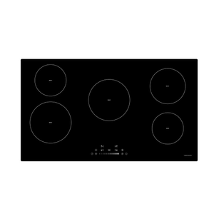 90cm Black 5 Zone Induction Hob with Touch Control