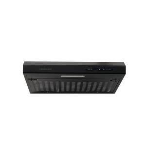 50cm Black Visor Cooker Hood Extractor