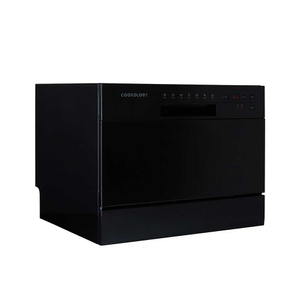 6 Place Setting Black Table Top Dishwasher