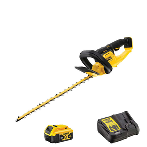 DeWalt DCMHT563P1-GB 18V Cordless 55cm Hedge Trimmer With 5Ah Battery And Charger