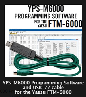 Yps-m6000 programming software and usb-77 cable for the yaesu ftm-6000