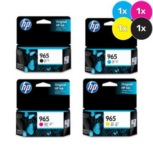 Genuine HP 965 Ink Cartridge Value Pack - Black, Cyan, Magenta, Yellow