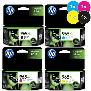 HP 965XL Ink Cartridge Value Pack  - Includes: [1x Black, Cyan, Magenta, Yellow]