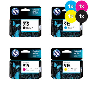 HP 915 Ink Cartridge Value Pack  - Includes: [1x Black, Cyan, Magenta, Yellow]