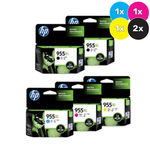 HP 955XL Ink Cartridge Value Pack - Includes [2x Black, 1x Cyan, Magenta, Yellow]
