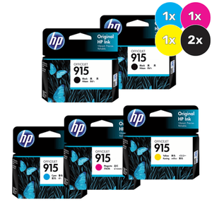 HP 915 Ink Cartridge Value Pack - Includes [2x Black, 1x Cyan, Magenta, Yellow]