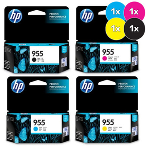 HP 955 Ink Cartridge Value Pack  - Includes: [1x Black, Cyan, Magenta, Yellow]