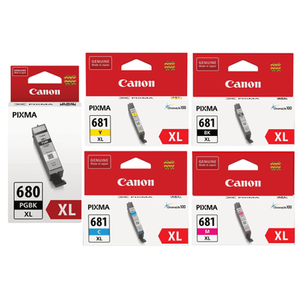 Canon PGI680XL,CLI681XL Ink Cartridge Value Pack  - Includes: [1 x Black, 1 x Photo Black, 1 x Cyan, Magenta, Yellow]
