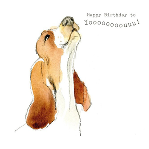 Moonpig Cute Illustrated Basset Hound Birthday Card