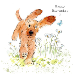 Moonpig Cute Illustrated Cocker Spaniel Birthday Card