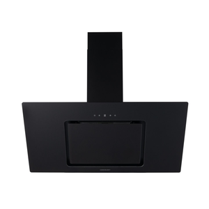 A++ Energy Rated 90cm Black Angled Chimney Cooker Hood with Touch Control