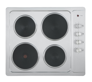 60cm Stainless Steel 4 Zone Solid Plate Hob