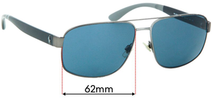 Sunglass Fix Replacement Lenses for Polo Polo PH 3112 - 62mm Wide
