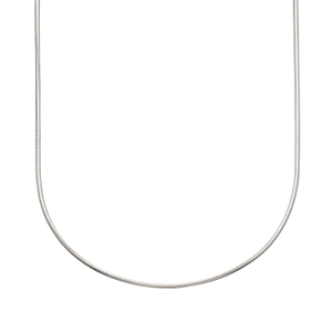 Sterling Silver Round Snake Chain Necklace