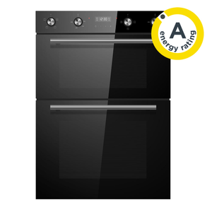 110L Black Built-In Double Oven - Energy Rating A