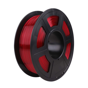 1 x PETG 3D Filament 1.75mm Transparent Red - 1KG