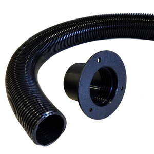 Black Rigging Tube & Flange Kit - 2 in. inside diameter x 4 ft. long