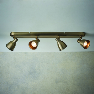 76280 Westbury 4 Light Spotlight Brass