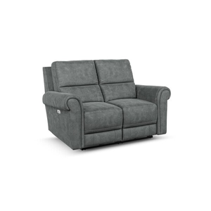 Colorado 2 Seater Electric Recliner in Miller Grey Fabric