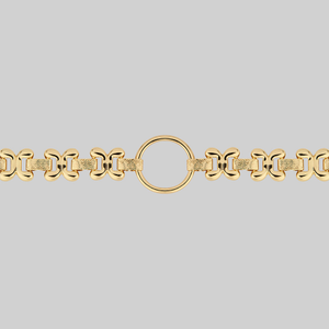 BRIDGET. Fancy Link Chain Choker - Gold