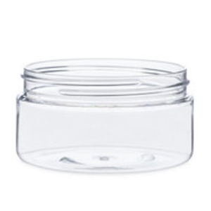 8 oz Clear PET Plastic Straight Sided Jars (Cap Not Included) - 2852B09-BCLR