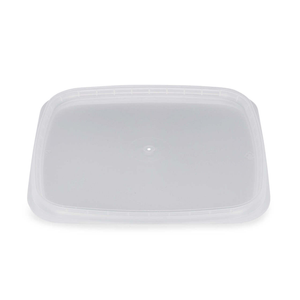 Large Clear PP Plastic Square Tamper-Evident Snap-Lock Lids - 2332C37