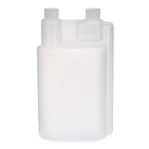 32 oz Natural HDPE Plastic Twin Neck Measure & Pour Bettix Bottles - 3250B55-B