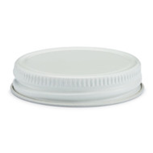 48-400 White Metal Caps (Plastisol Liner) - X48-400PS