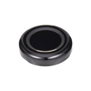 38 mm Black Metal Lug Caps (Plastisol Liner) - X38-LUG-B