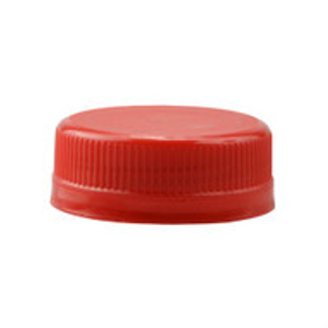 38 mm Red HDPE Tamper-Evident Cap - 3801C01RED