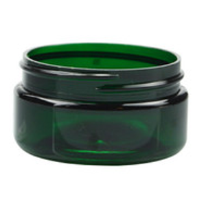 2 oz Green PET Straight Sided Jars (Cap Not Included) - 2852B01-BGRN