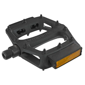DMR - V6 Plastic Pedal - Cro-Mo Axle - With REFLECTOR Black 97mm x 102mm