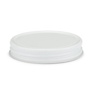58-400 White Metal Caps (Plastisol Liner) - X58-400PS