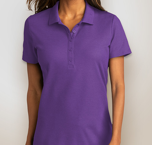 Port Authority Women's SuperPro React Polo - Embroidered - Purple