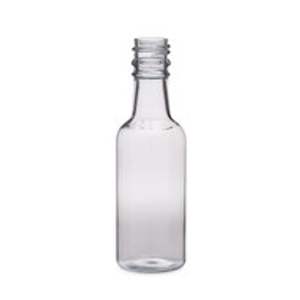 50 ml Clear PET Plastic Mini Liquor Bottles (Cap Not Included) - 71000-B