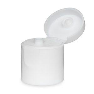 20-415 White PP Plastic Smooth Flip Top Caps - 299826