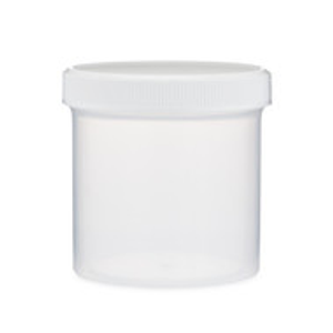6 oz Natural PP Plastic Straight Sided Jars (Short) - 2811B11NAT