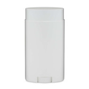 2.65 oz White PP Plastic Deodorant Stick (Cap Not Included) - 1124B01-BWHT