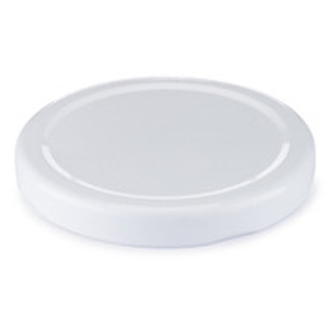 70 mm White Metal Lug Caps (Plastisol Liner) - X70-LUG-W
