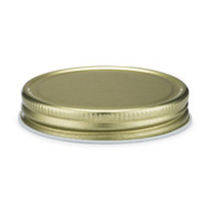 58-400 Gold Metal Threaded Caps (Plastisol Liner) - X58-400GM