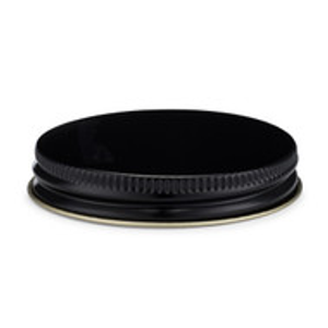 58-400 Black Metal Threaded Caps (Pulp & Vinyl Liner) - X58-400B