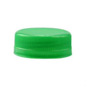 38 mm Green HDPE Tamper-Evident Cap - 3801C01GRN