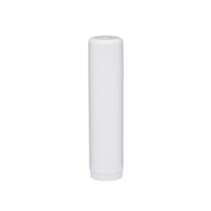0.5 oz White Oversized Lip Balm Tube (White Press On Cap) - 1122B03