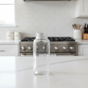 8 oz Clear Glass French Square Bottle *Value Pack* - 4225B09VAL