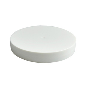 70-400 White PP Plastic Smooth Flat Screw Top Caps - 3300C19WHT