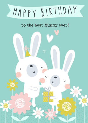 Sorcha Faulkner Rabbit Fun Birthday Card