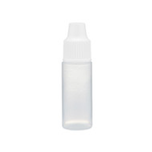 0.1 oz Natural LDPE Plastic Dropper Bottles (Dropper Fitment & White Cap) - 1201B01NAT