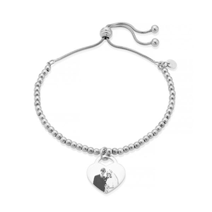 Silver Bead Photo Bracelet