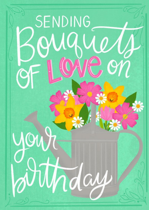 Pen & Paint Illustrations Floral Gardening Birthday Card