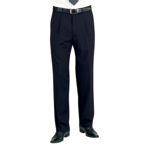 Regular Fit Imola Navy Wool Blend Suit Trousers